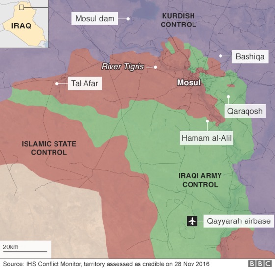Mapas de una guerra. [Capítulo 2 de La Batalla por Mosul].