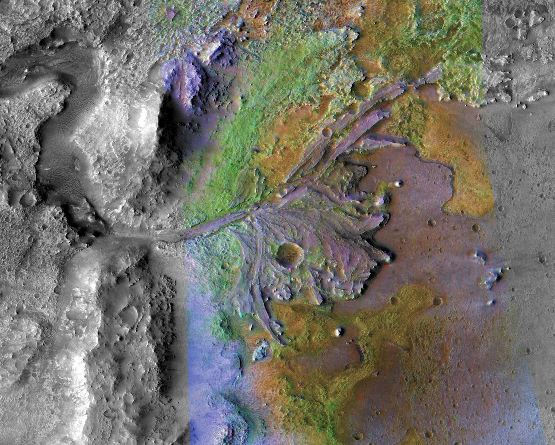 Cuando los torrentes de agua fluían en la superficie de Marte