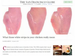 Verdades y mentiras de las rayas blancas del pollo