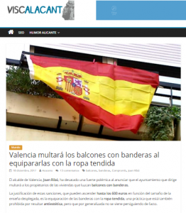 Grave error de Loterías mientras Valencia prohíbe tender banderas