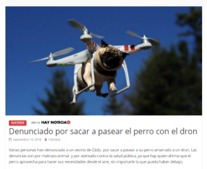 Drones para pasear a los perros