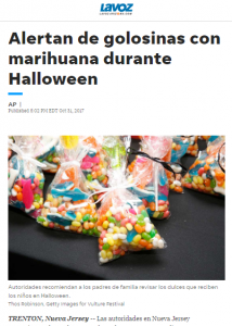 Dulces de éxtasis (y marihuana) disfrazados para Halloween