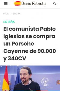 El 'inocente' Porsche Cayenne de Pablo Iglesias