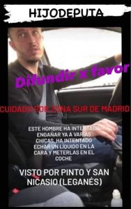El secuestrador de chicas del sur de Madrid que no le consta a nadie