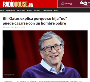 Bill Gates, su hija Jennifer y los hombres pobres