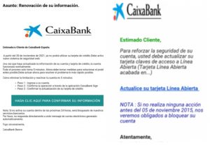 El nuevo timo de los de siempre en nombre de CaixaBank