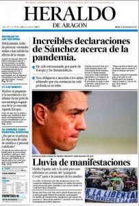 La portada falsa de Sánchez "extorsionado por la UE y las farmacéuticas"