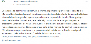 El bulo de Putin, Trump y el "laboratorio de armas biológicas" de Mariupol
