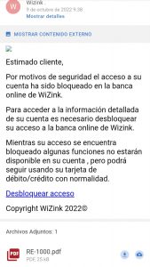 WiZink entra en la nómina de bancos a los que suplantan para timarte