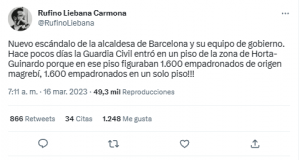 Los tuits falsos de los "1.600 empadronados de origen magrebí" en Barcelona