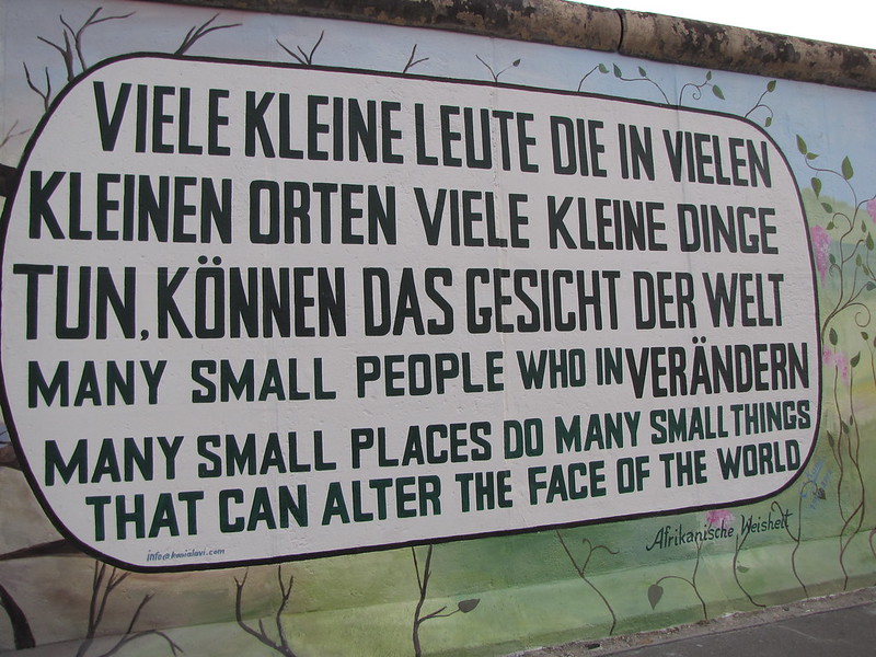 Si el muro de Berlín pudiera hablar...