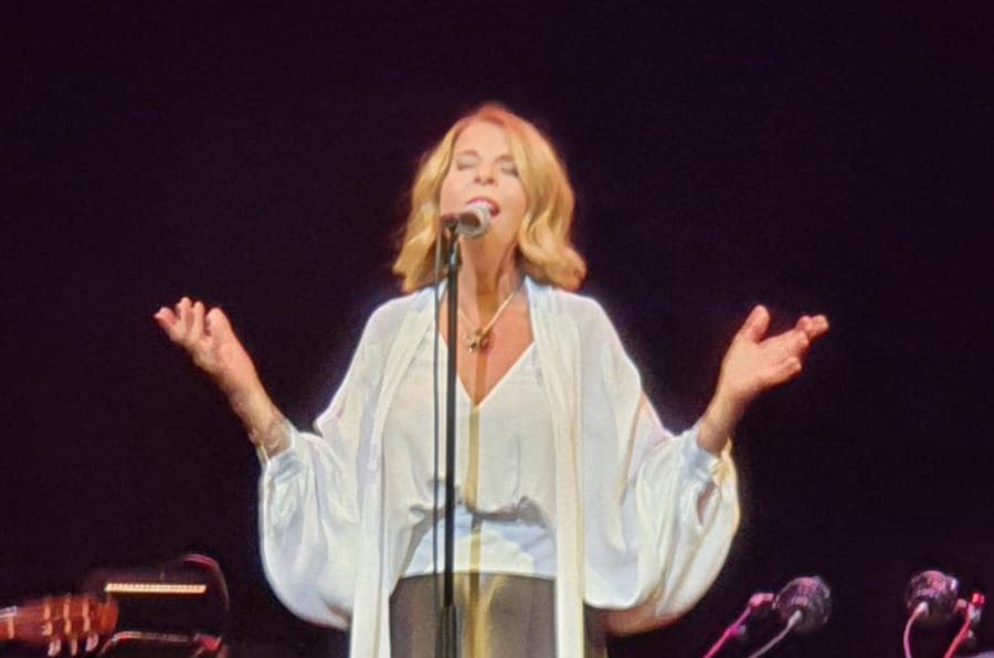 La cantante Sole Gimenez durante su concierto en el Teatro de la Zarzuela el 6 de octubre de 2020. Foto: Franz Londres