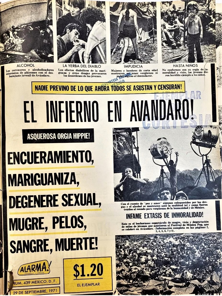 publicación mejicana de los años 70