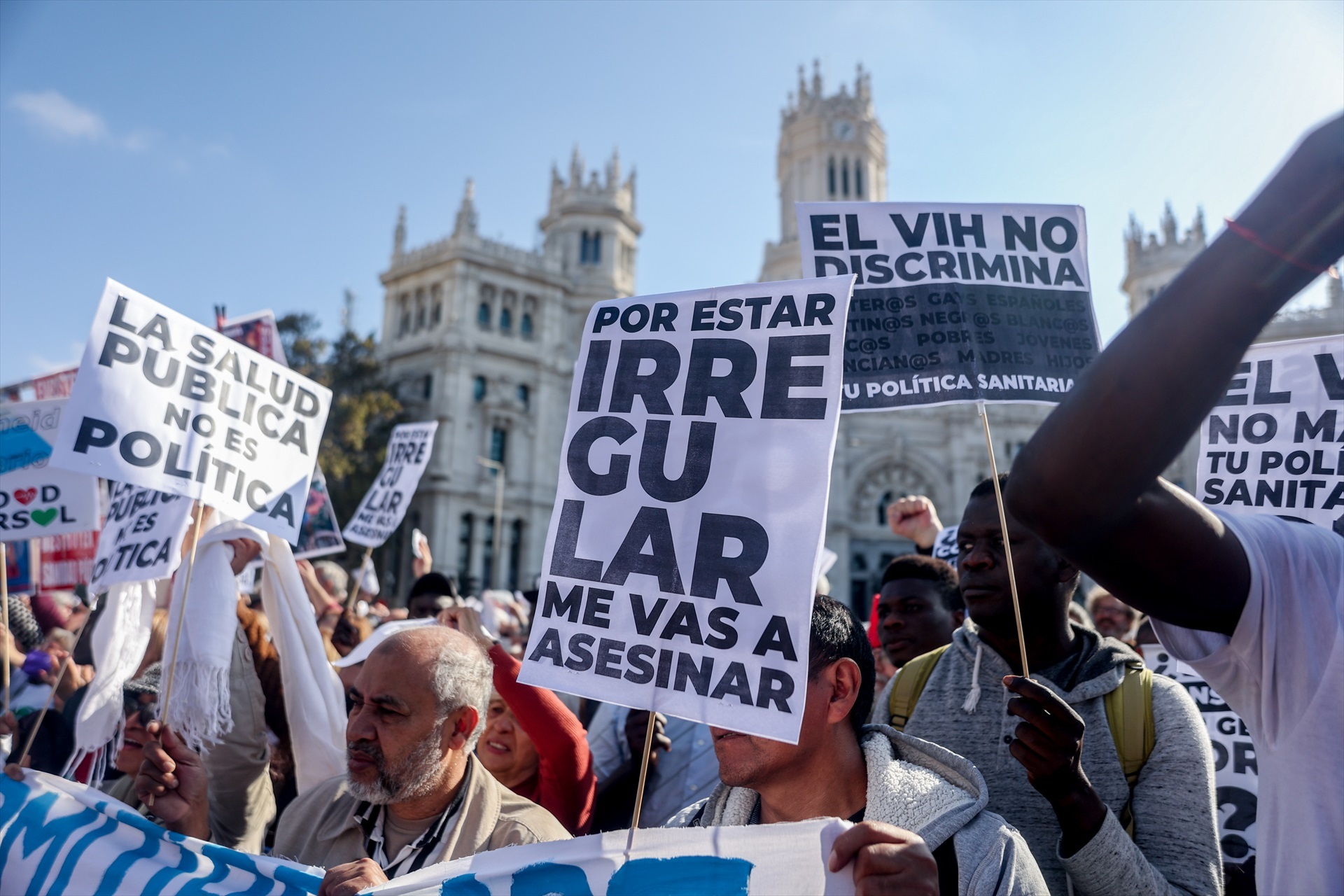 Madrid se levanta por la Sanidad pública y se manifiesta contra el desmantelamiento de la Atención Primaria. -Ricardo Rubio / Europa Press