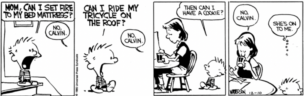 Calvin and Hobbes por Bill Watterson (Diciembre 1985)
