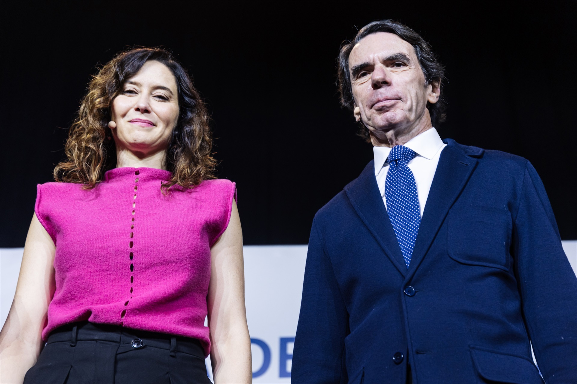 Isabel Díaz Ayuso y José María Aznar. Carlos Luján/Europapress
