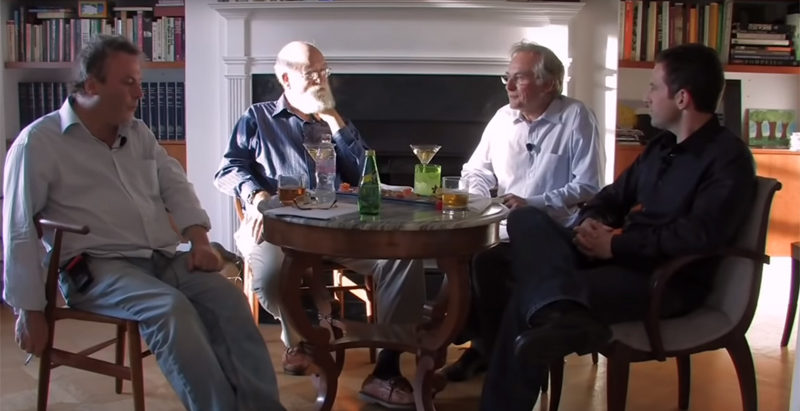 Christopher Hitchens, Daniel Dennett, Richard Dawkins y Sam Harris, en una imagen de 2007.