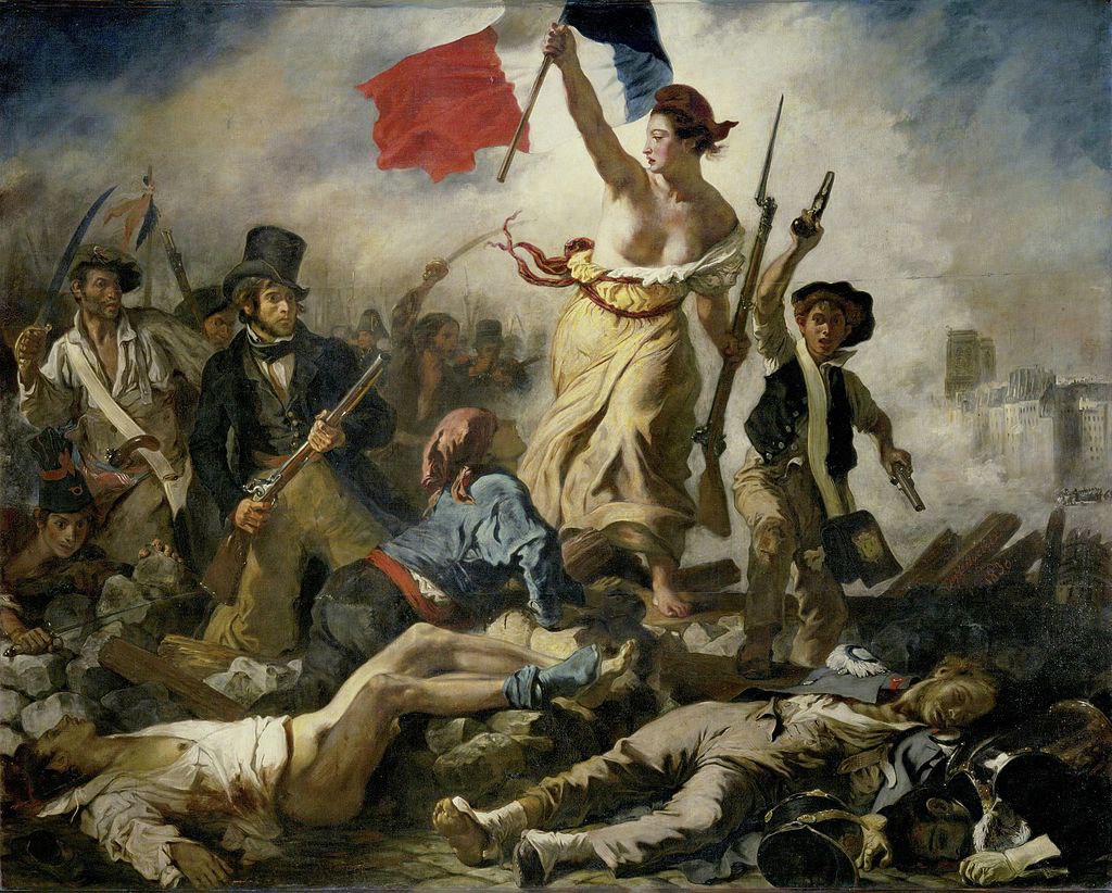 Cuadro 'La Libertad guiando al pueblo', de Eugène Delacroix (1830)