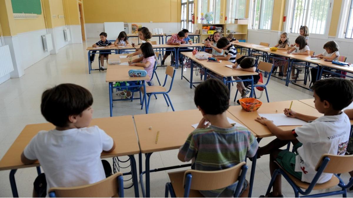 Alumnos andaluces en el aula de un colegio de Primaria. E.P.