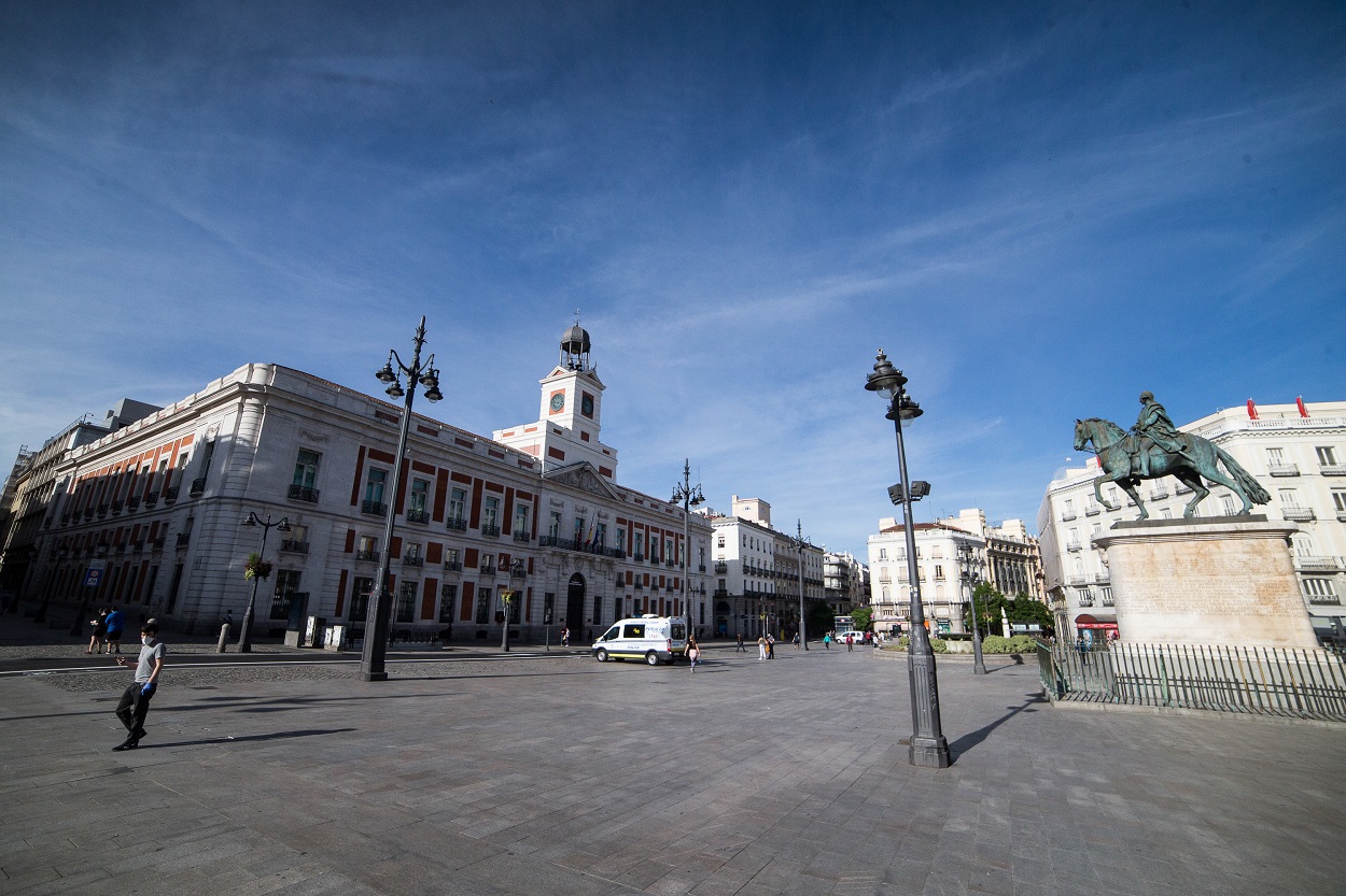 Vista general de la Puerta del Sol de Madrid. E.P./Joaquin Corchero