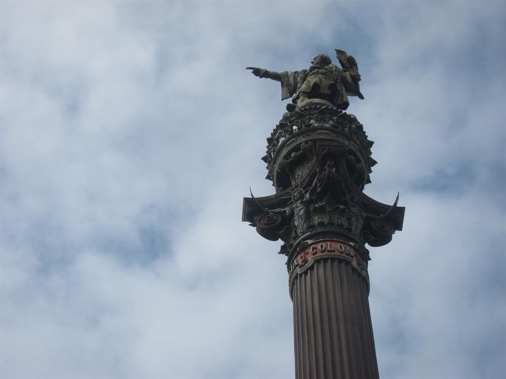 Monumento a Colón en Barcelona. EUROPA PRESS