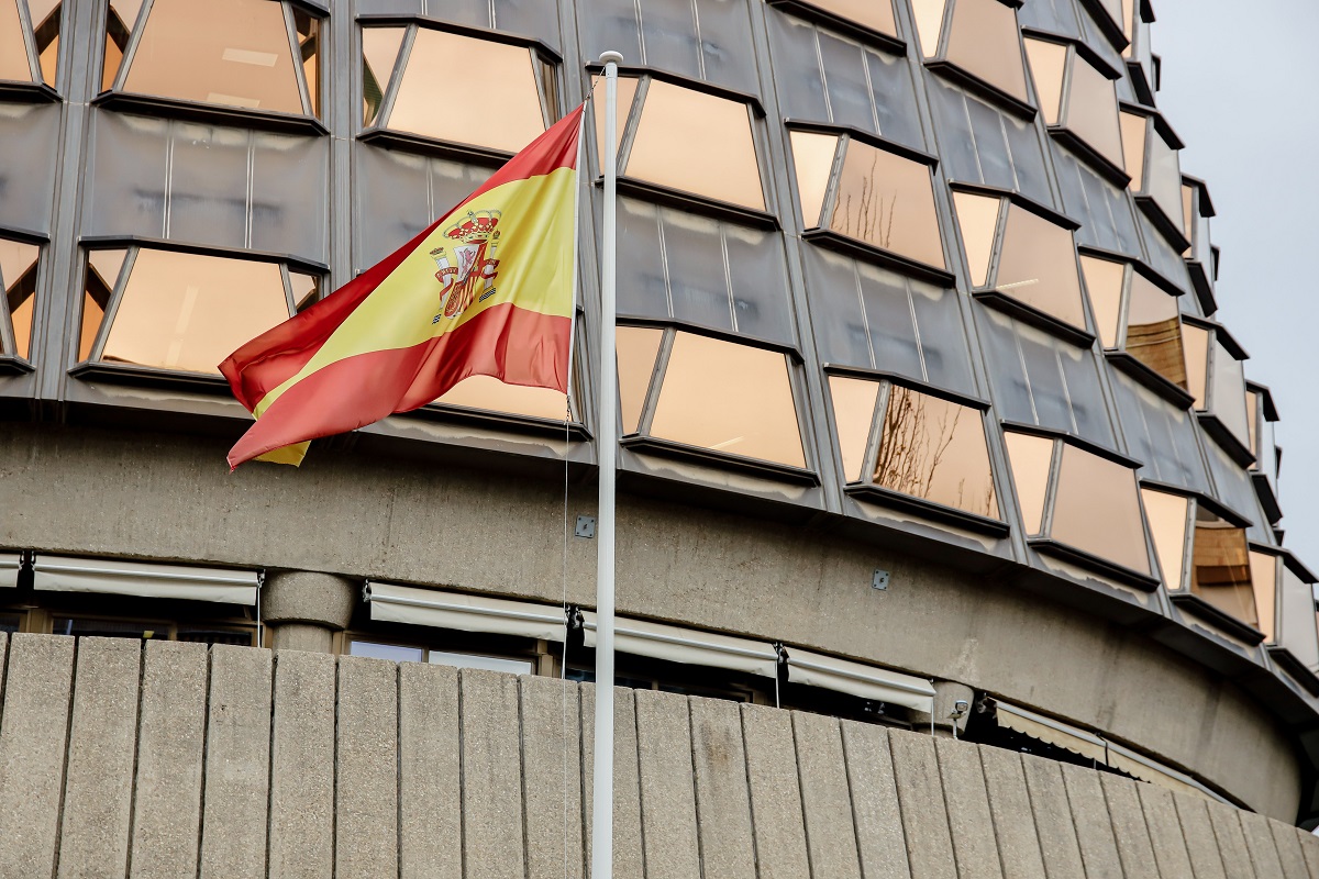 La fachada de la sede del Tribunal Constitucional, en una imagen de archivo tomada el 2 de diciembre de 2022, en Madrid.- Carlos Luján / Europa Press
