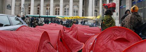 Protesta de los sin techo en Par?s