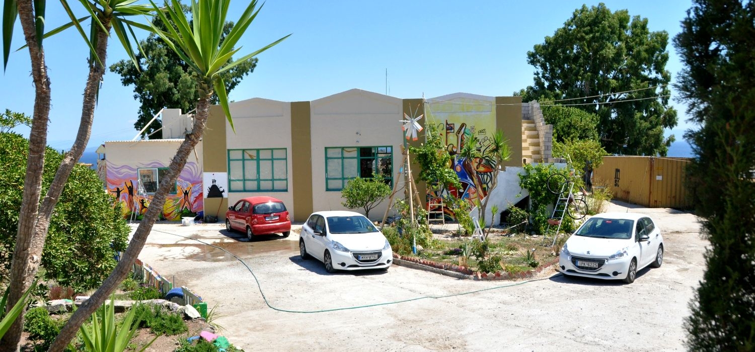 Centro comunitario 'One Happy Familiy' (OHF) situado en la isla de Lesbos