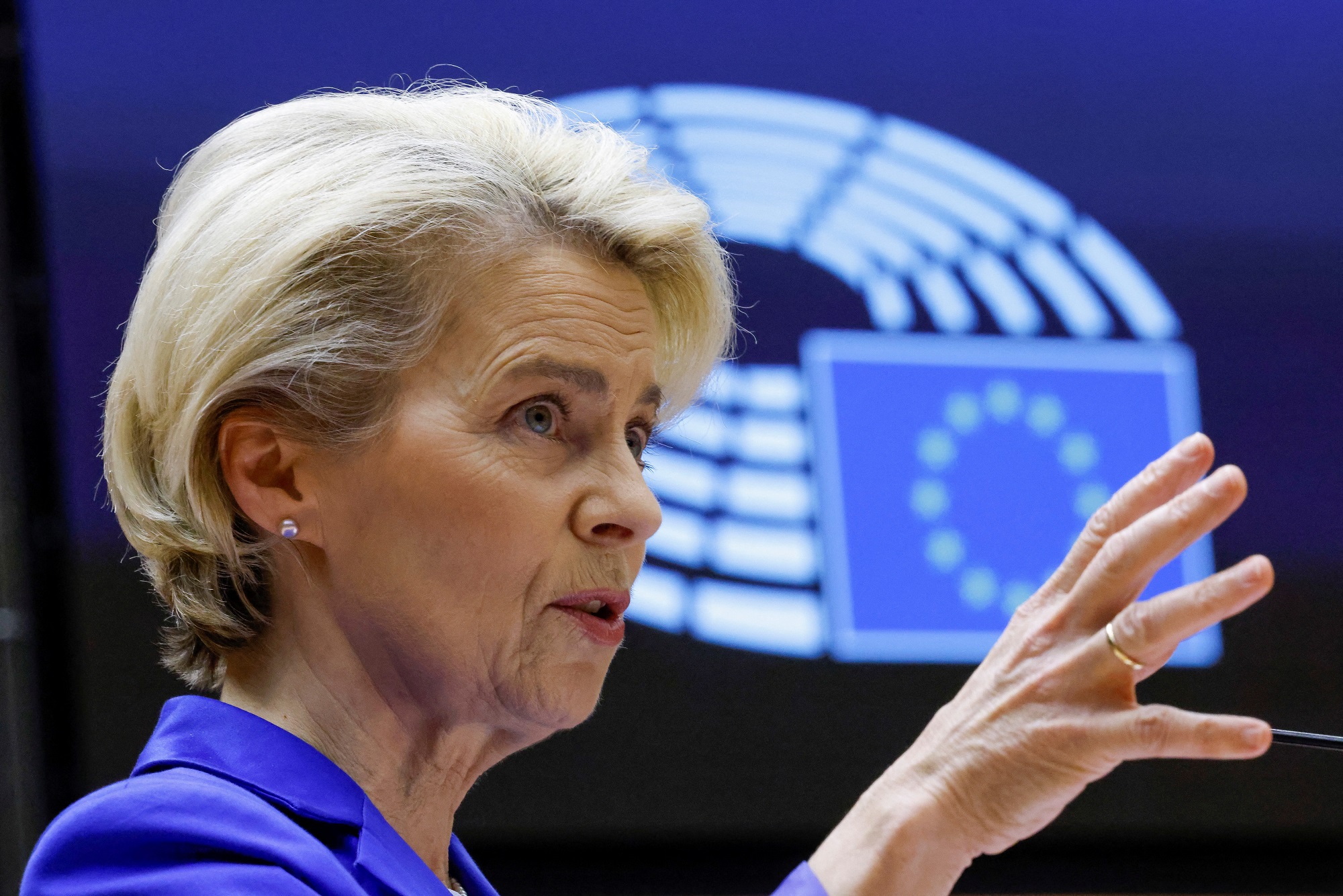 La presidenta de la Comisión Europea, Ursula von der Leyen. -REUTERS/Yves Herman