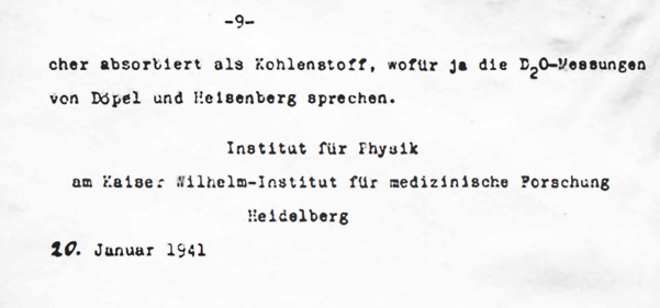 Fecha y firma del documento erróneo de Bothe. © Bundesarchiv. Reproducción prohibida.
