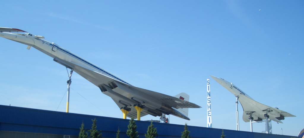 Tu-144 y Concorde en Simshein