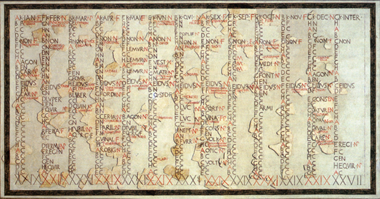 Calendario de la República Romana, c. 60 aEC