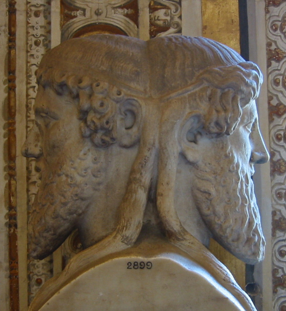 Estatua del dios romano Jano