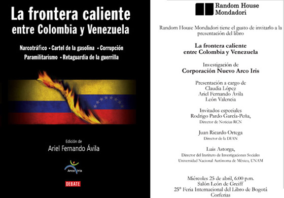 Portada del libro 'La frontera caliente entre Colombia y Venezuela'