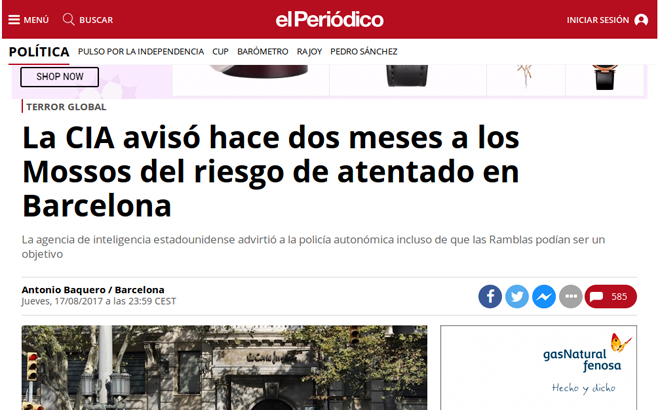 Diez noticias falsas difundidas por la prensa tras los atentados de Barcelona (y que se mantienen todavía en la red)