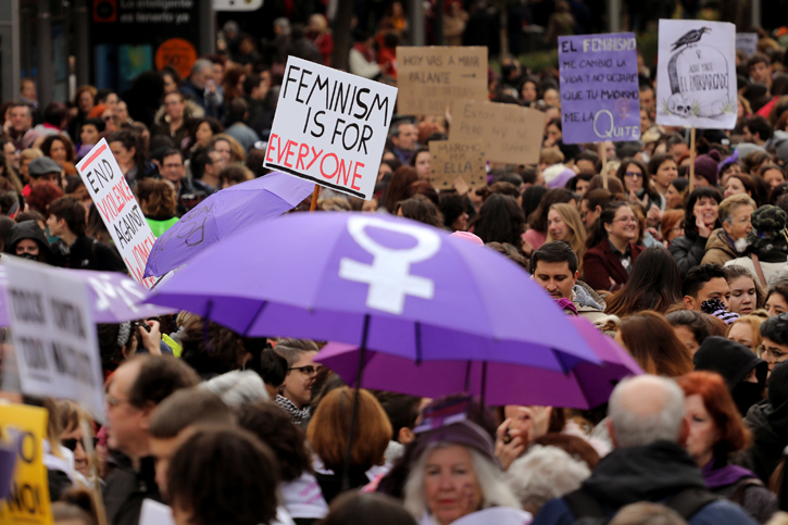 Manifestación feminista en Madrid. REUTERS/Sergio Perez
