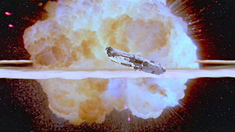 Escena de la destrucción de la segunda Estrella de la Muerte en ‘La guerra de las galaxias: Episodio VI - El regreso del Jedi’, Richard Marquand 1983. Starwars.com