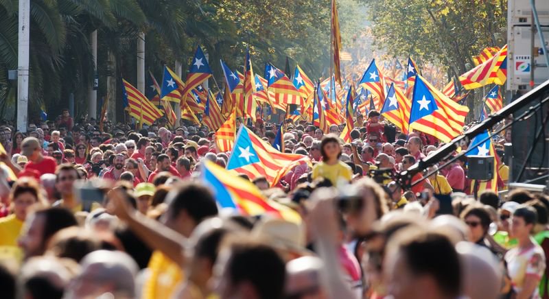 Manifestación en Barcelona el 11 de septiembre de 2014. Iakov Filimonov / Shutterstock