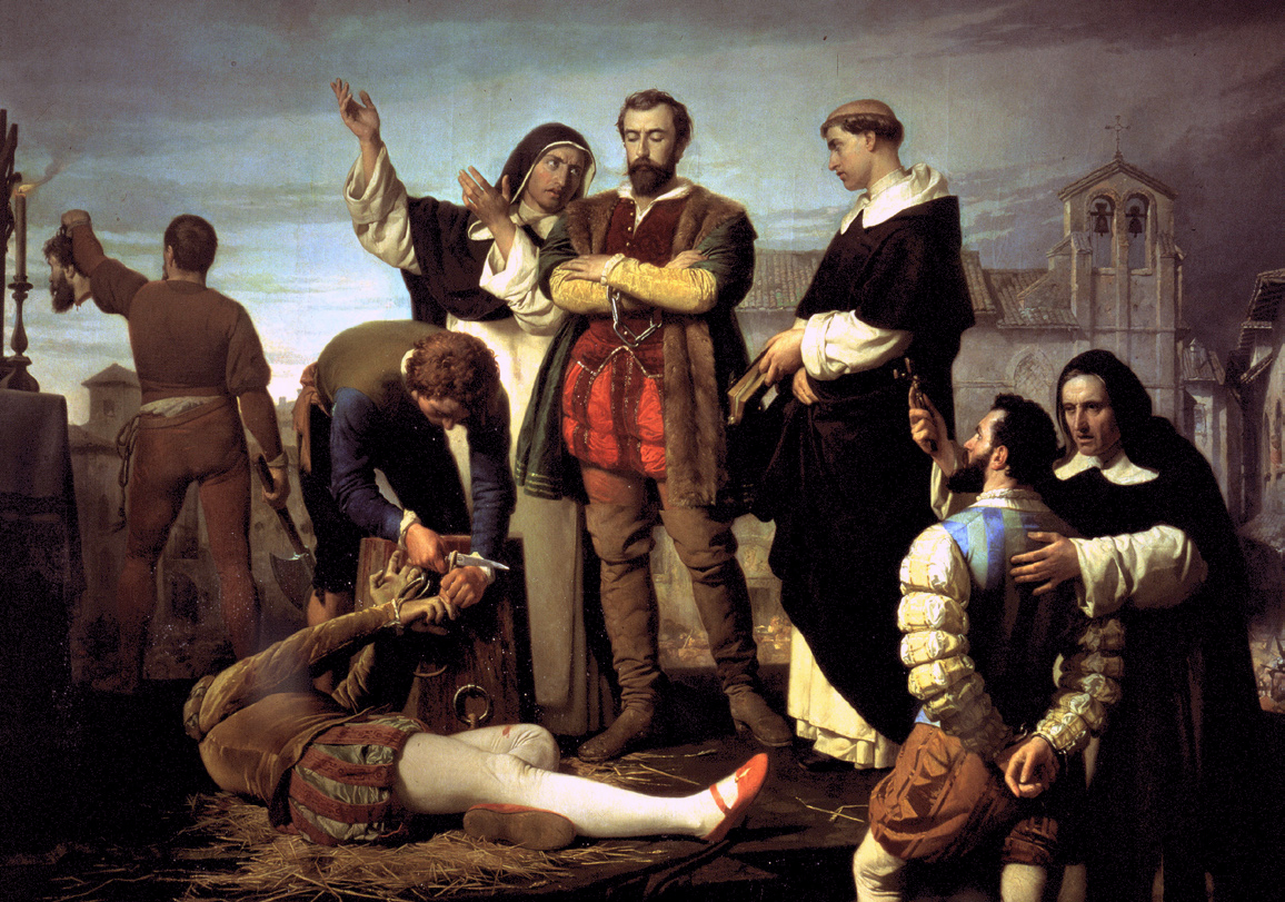 Cuadro la 'Ejecución de los comuneros de Castilla', de Antonio Gisbert Pérez (1860)