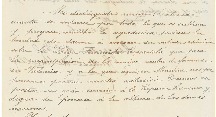 Carta de la Marquesa de Ter. Fondo epistolar de la Casa-Museo Unamuno - Universidad de Salamanca, Author provided