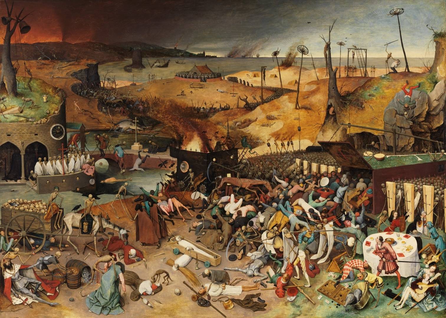 El triunfo de la Muerte, óleo de Pieter Brueghel el Viejo. Wikimedia Commons / Museo del Prado
