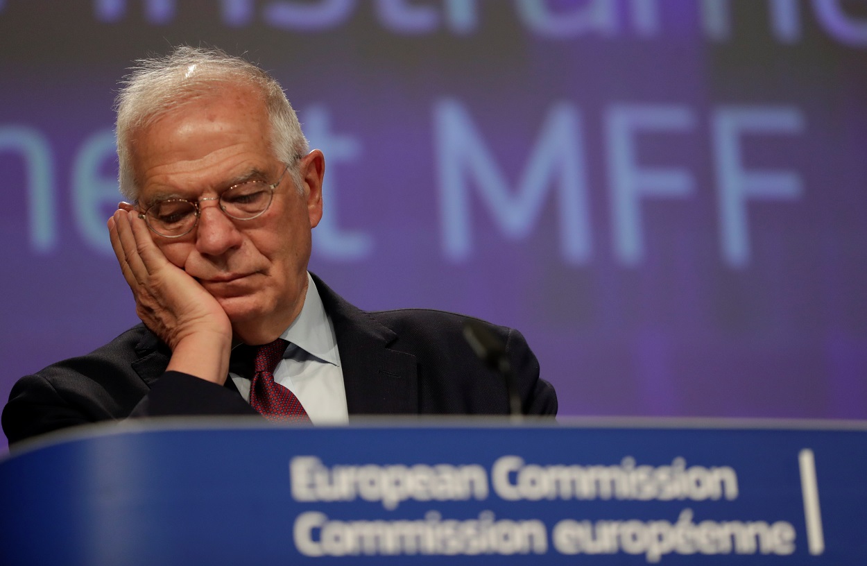 El Alto Representante para la Política Exterior de la UE, Josep Borrell, en una rueda de prensa en Bruselas. REUTERS/Olivier Hoslet/ Pool
