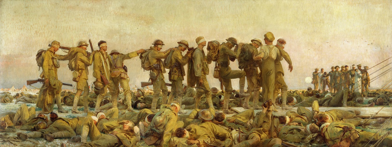Gassed (John Singer Sargent, 1919). Wikimedia Commons / Google Art Project