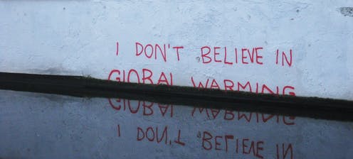 I don’t believe in global warming (Banksy, 2009) Londonmatt/Flickr, CC BY