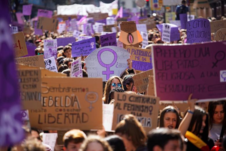 Marcha del 8M de 2019 en Madrid. REUTERS/Juan Medina