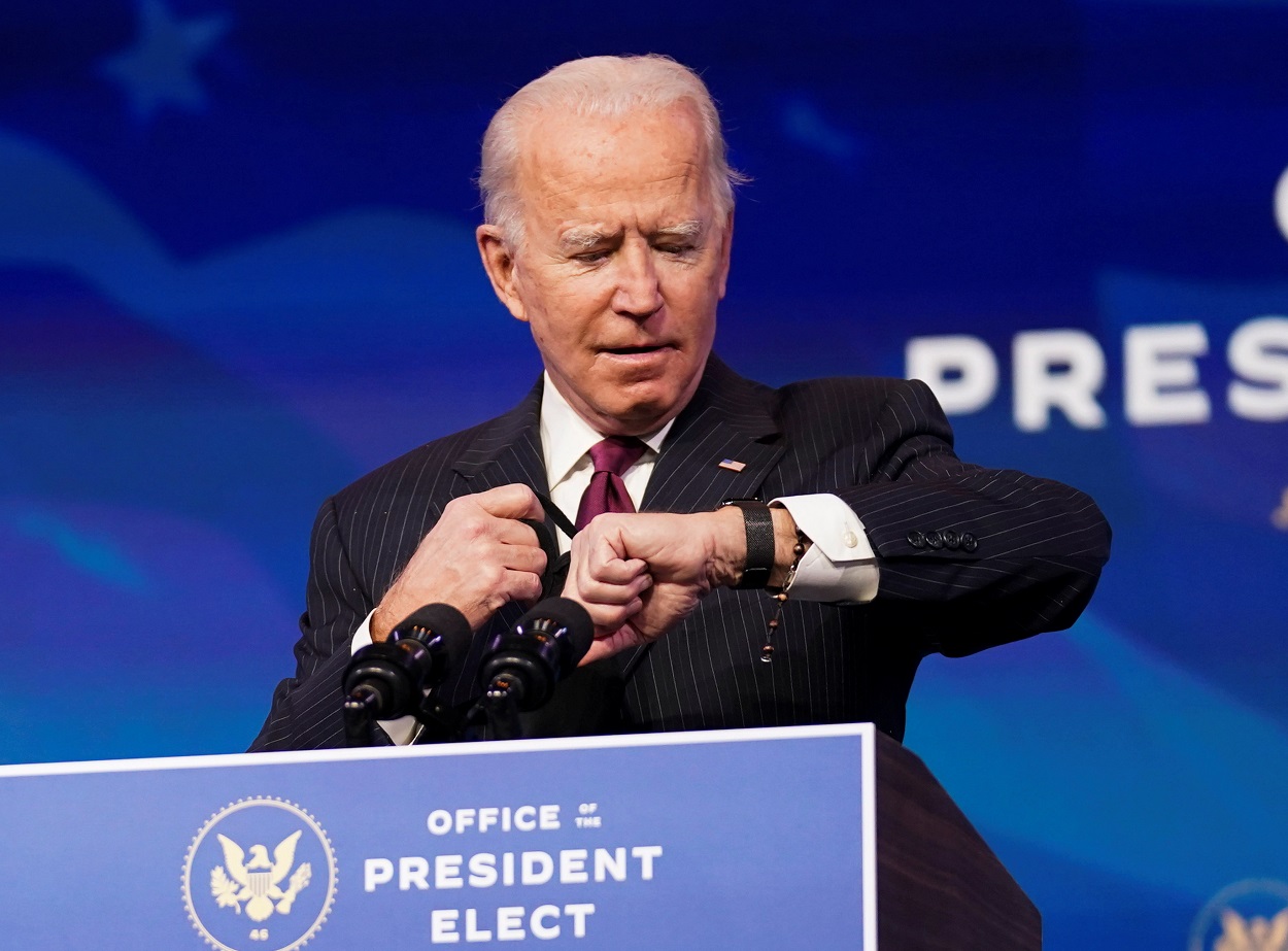 El presidente electo de EEUU, Joe Biden, en un acto para presentar a varios de los miembros de su futuro gabinete, en Washington. REUTERS/Lamarque/Pool