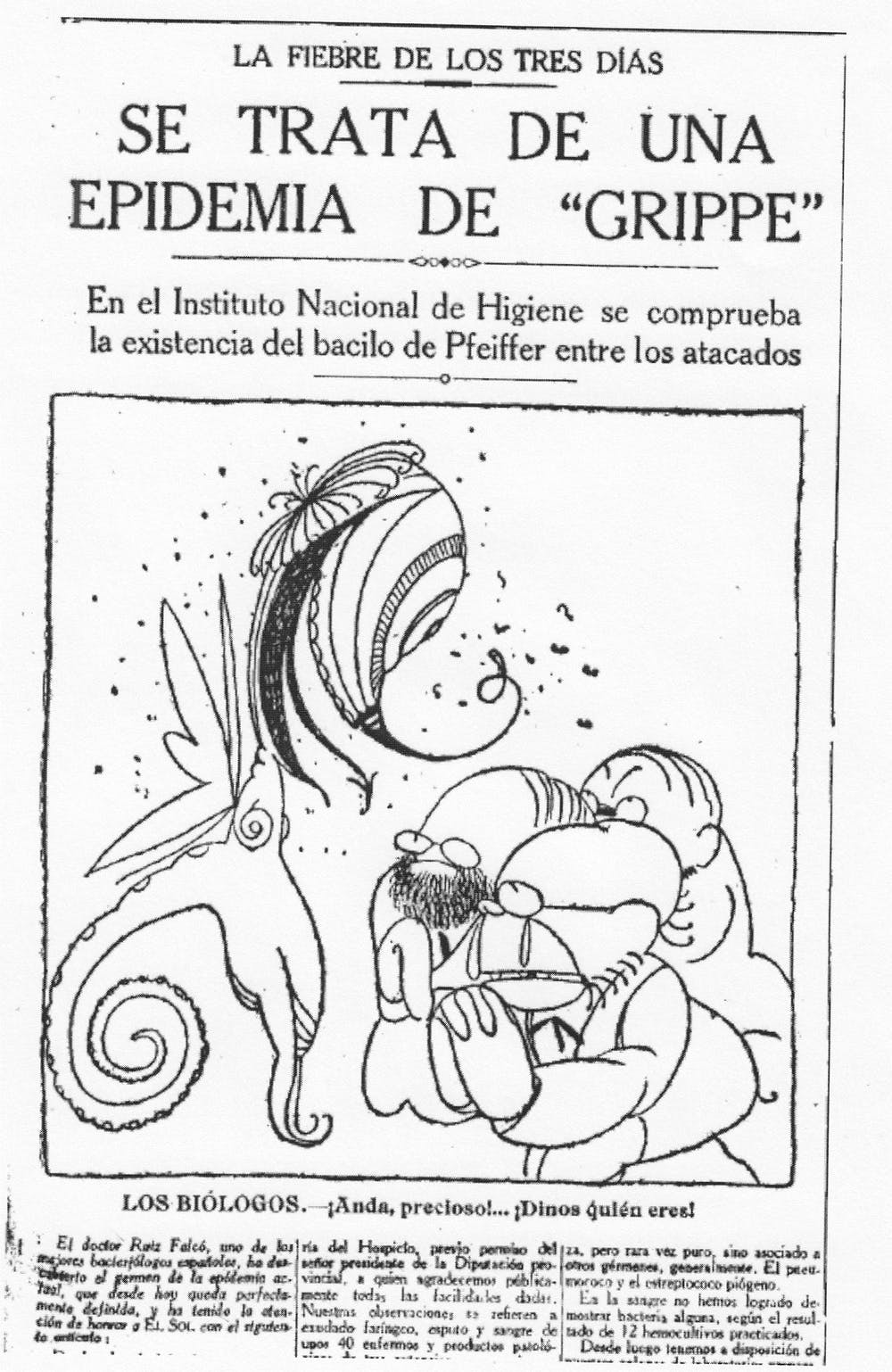 Vileta de Lluís Bagaría publicada en el diario El Sol el 7 de junio de 1918. Wikimedia Commons / El Sol