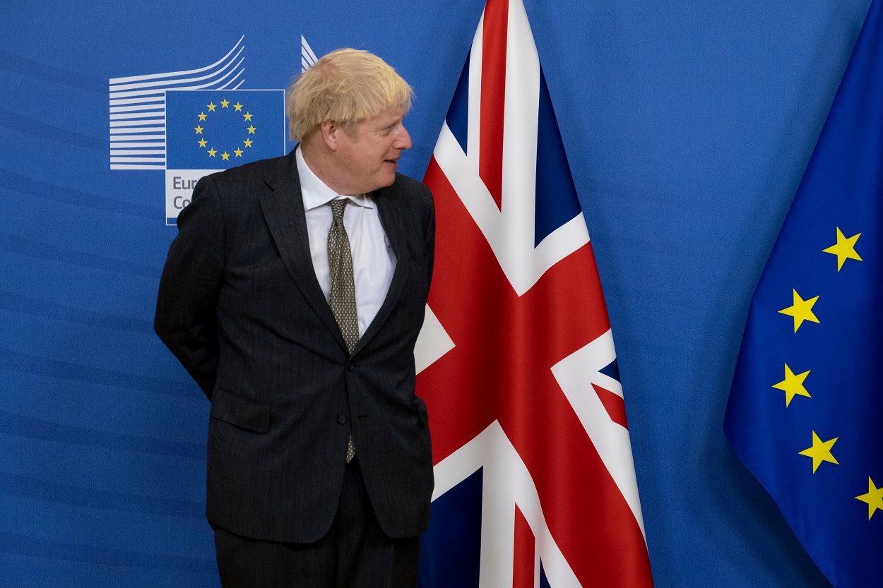 Boris Johnson en Bruselas. Shutterstock / Alexandros Michailidis