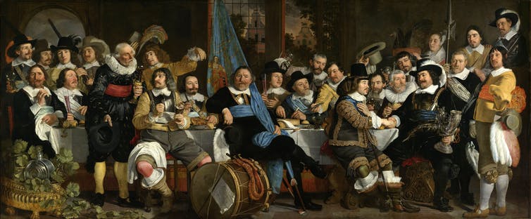 Banquete de celebración de la paz de Münster (Bartholomeus Van der Helst, 1648)