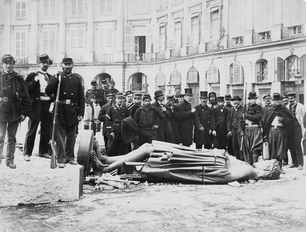 Destrucción de la Columna Vendôme durante la Comuna de París